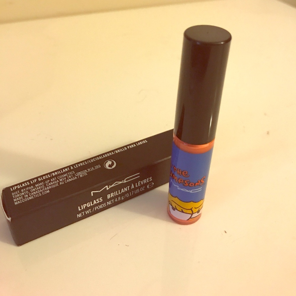 MAC Simpsons Grand Pumpkin Lipglass | Limited Edition Discontinued